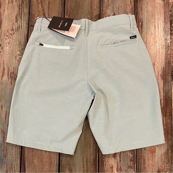 RVCA Hybrid NWT Boardshorts Dual Purpose Trunks Mens Size 30 Seafoam Green - Picture 6 of 13